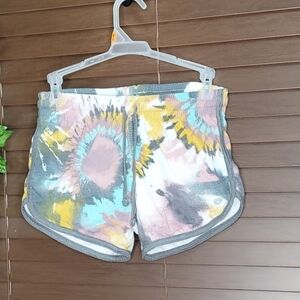 Coloseum Multi-colored Tie-Dyed Drawstring Jogger Shorts Women's Size XS